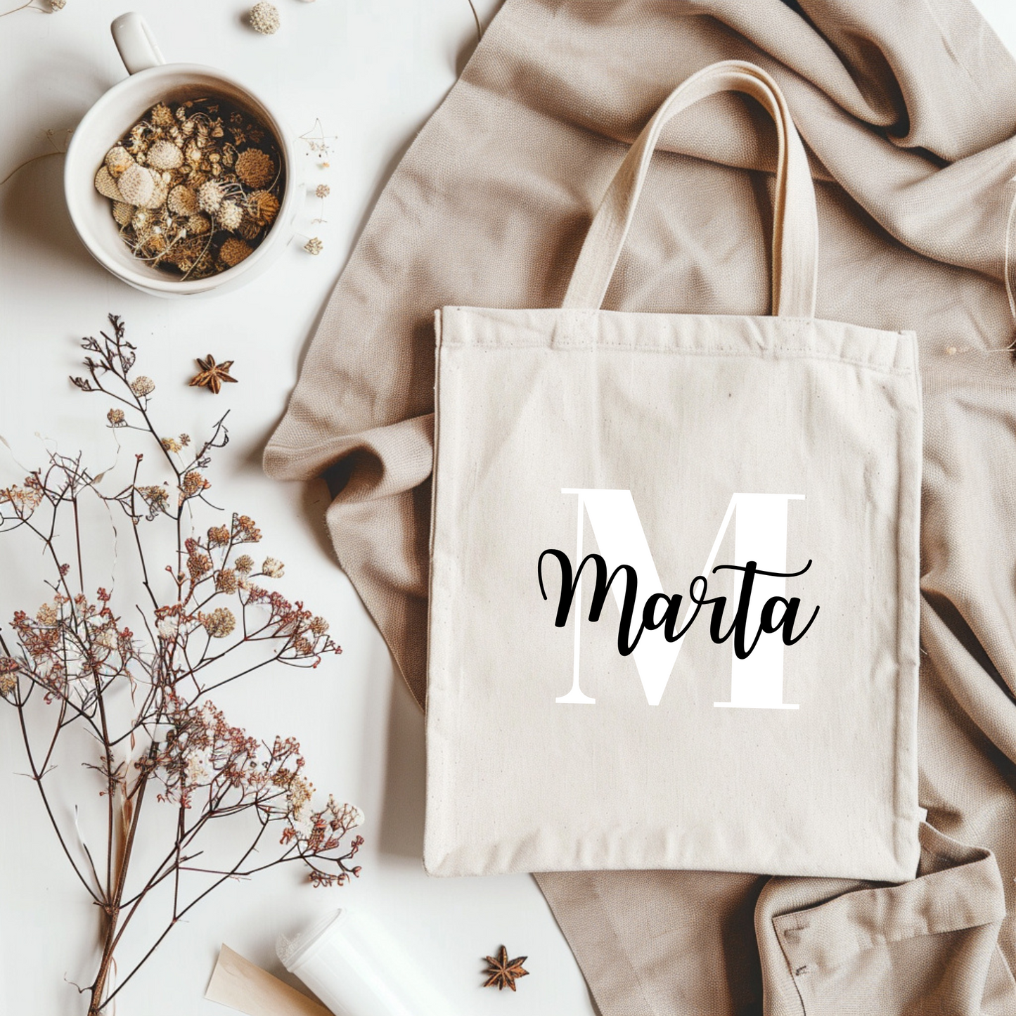 Tote Bag personalizable (fuente Marta)