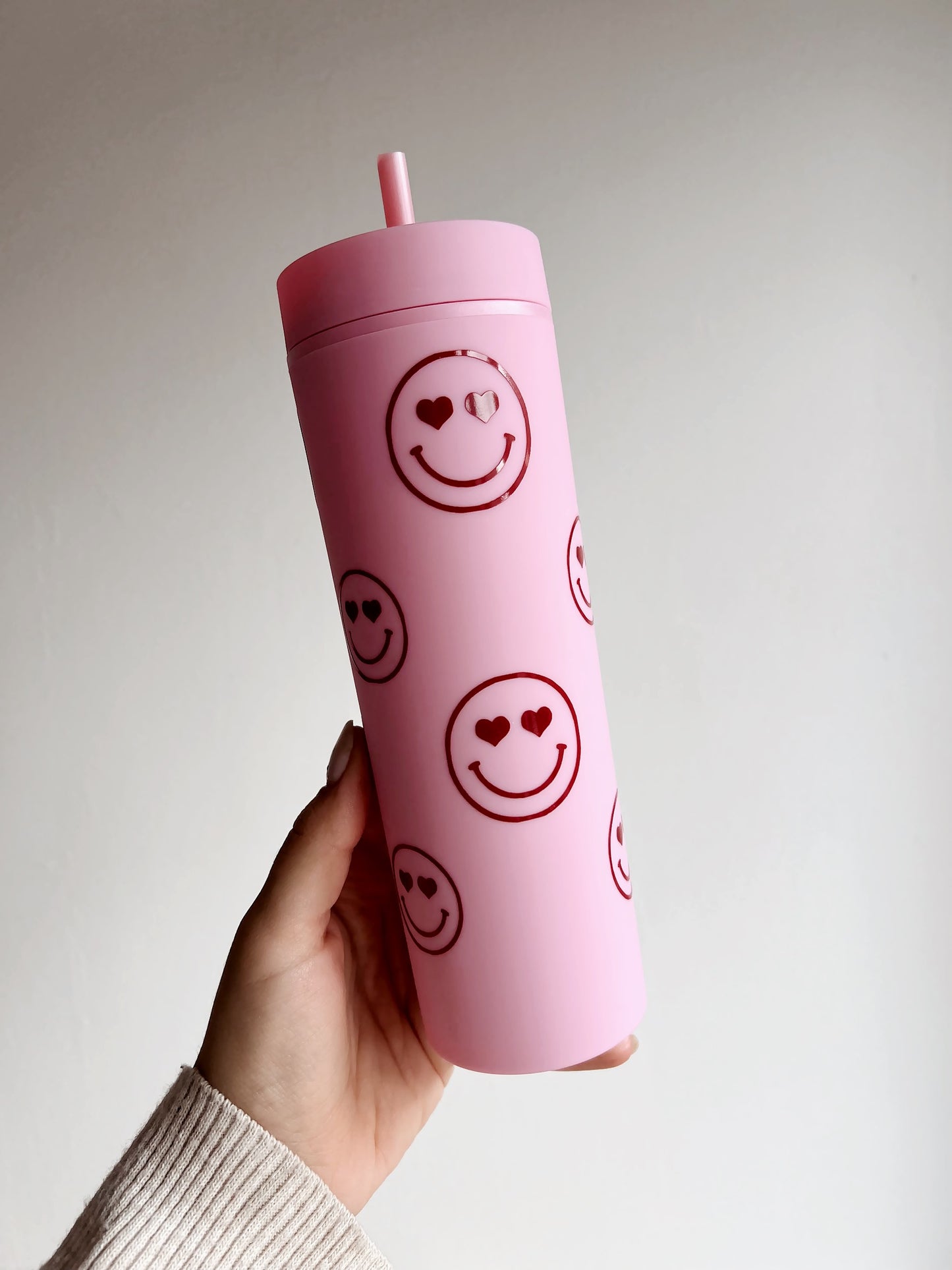 Vaso Copa corazones sonrientes