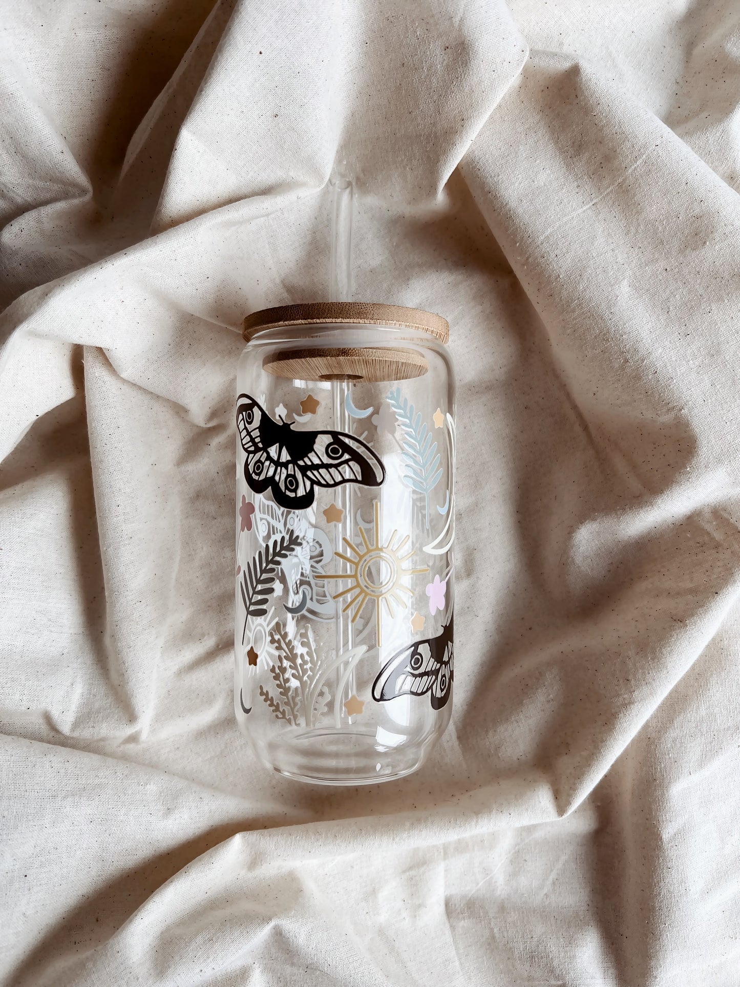 Glass Tumbler Boho style