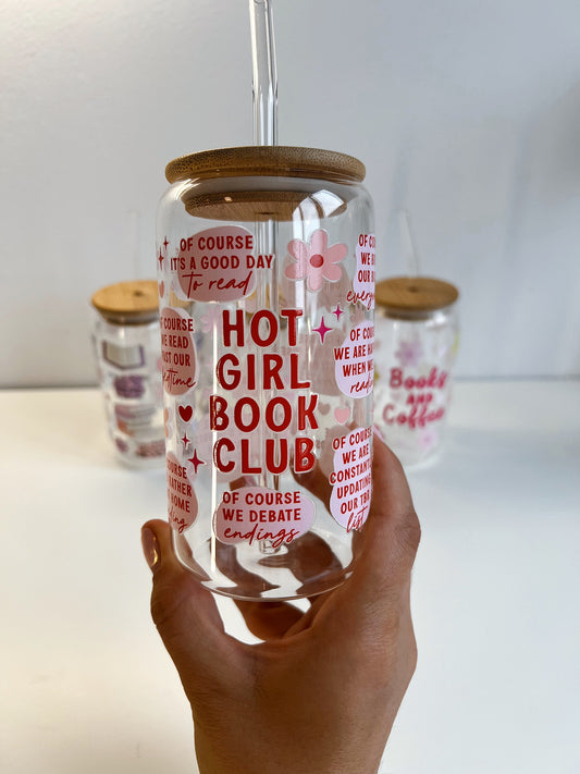 Glass Tumbler Hot girl book club