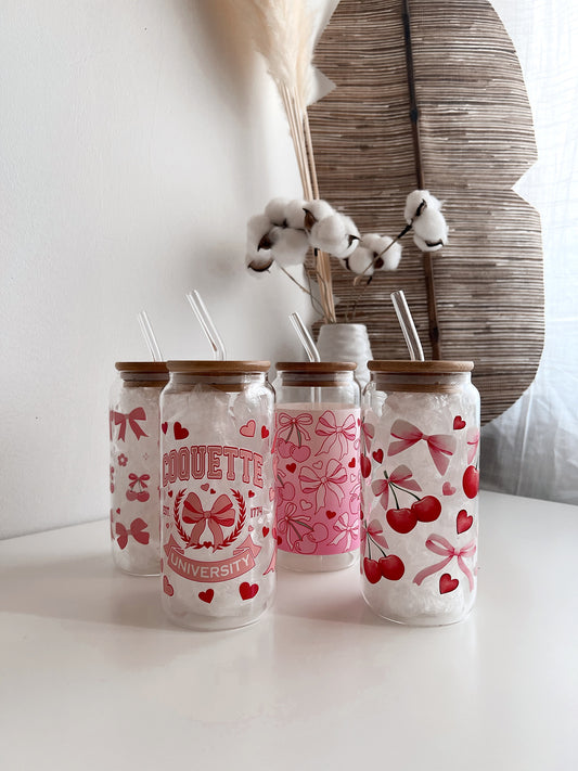 Glass Tumbler Coquette theme (large)